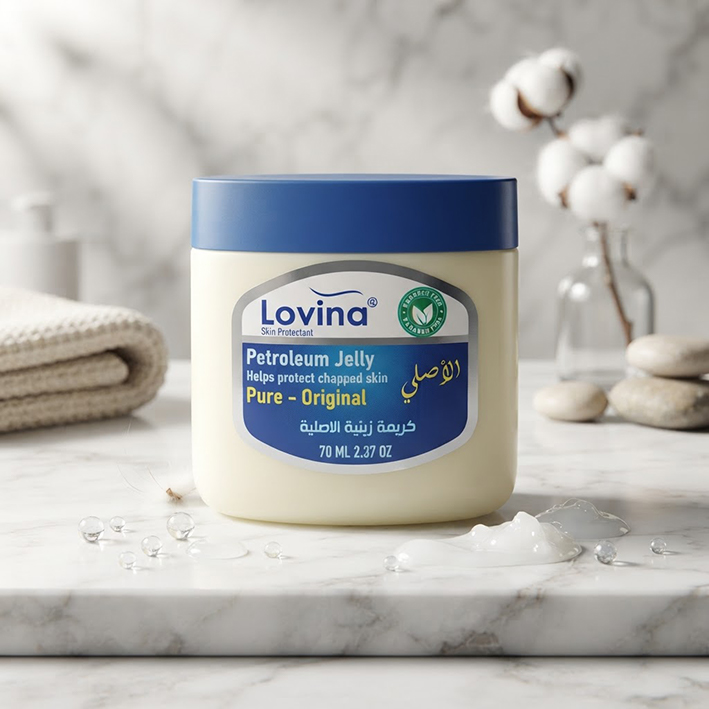 The petroleum jelly   كريمة الفازلين الزيتية الاصلية